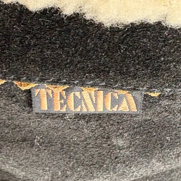 Tecnica Winter Boots Women's Black Suede Furry Top Italian Zippered Side 7 - Picture 2 of 8